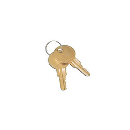 BW-E002KO Mier Indoor Two Replacement keys for BW-ROHSE002 Cam Lock Electrical Enclosure - Chrome Plate w/ 5 Wafer Tumble Lock
