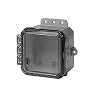 Show product details for BW-L443C Mier UL Listed NEMA Rated Outdoor 4" H x 4" W x 3" D Polycarbonate Electrical Enclosure - Gray - Clear Door