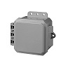 Show product details for BW-L443 Mier UL Listed NEMA Rated Outdoor 4" H x 4" W x 3" D Polycarbonate Electrical Enclosure - Gray - Solid Door