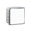 BW-L663C Mier UL Listed NEMA Rated Outdoor 6" W x 6" H x 3" D Polycarbonate Electrical Enclosure - Gray - Clear Door