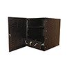 Show product details for BW-RACKBOX Mier NEMA Type 1 Indoor 19.25" W x 24" H x 26" D Metal Enclosure with and Fan - Black