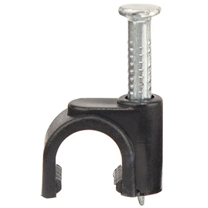 CABLE-CLIP-RG59-BK Cable Clips for RG59U Cable - Black - Pack of 100