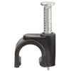 Show product details for CABLE-CLIP-RG59-BK Cable Clips for RG59U Cable - Black - Pack of 100