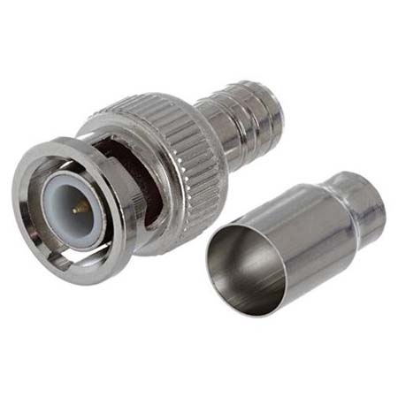 CB-114B-10 Rainvision BNC Male Quick Crimp Connector - RG59 PVC & Plenum - 10 Pack