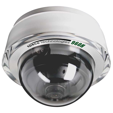CDD11HW Speco Technologies 3.6mm 700TVL Indoor Day/Night WDR Dome Security Camera 12VDC
