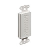 Show product details for CED130 Arlington Industries Single Gang Decora Cable Entry Device w/ Slotted Cover