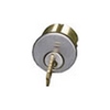 Show product details for CEM-KD-12345 Alarm Lock Standard Mortise Cylinder for Interior Activation - Solid Brass Body Satin Chrome Face