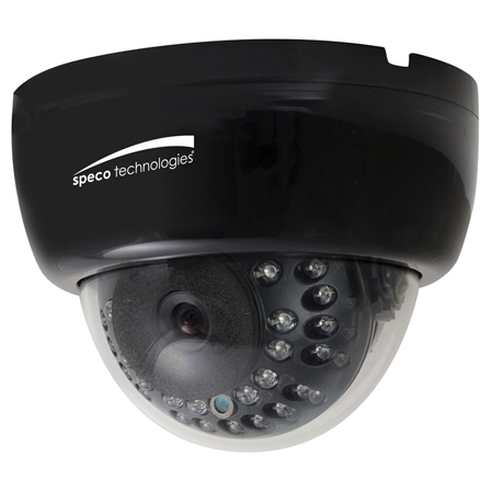 CLED32D7B Speco Technologies 3.6mm 700TVL Indoor IR Dome Security Camera 12VDC