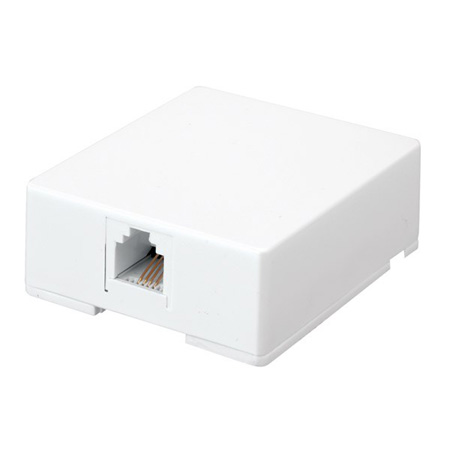 CMTJ42X Vanco Jack Surface Mount Dual 4C Ivory