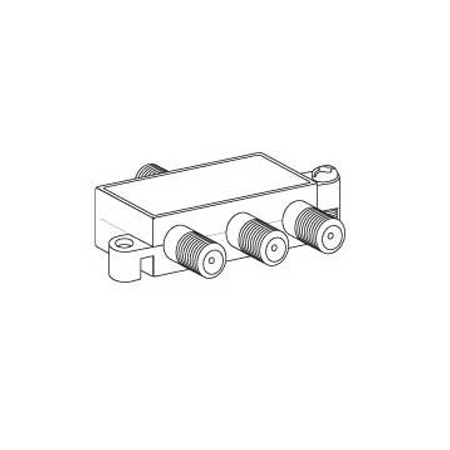 CPZ32GX Vanco Splitter 3 Way 2 GHz 1 Port Pass
