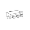 CPZ32GX Vanco Splitter 3 Way 2 GHz 1 Port Pass