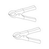 Show product details for CS12 Vanco Clips 3-1/4" Red/Black 2 Pieces