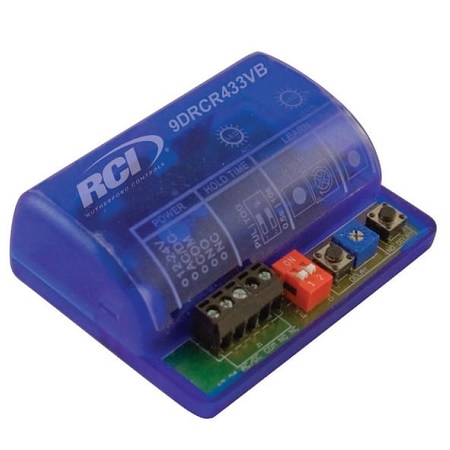 9DRCR433VB Dormakaba Rutherford Controls 433 MHz Digital Receiver with Integrated Vestibule Sequencing, 3" x 2" x 1"