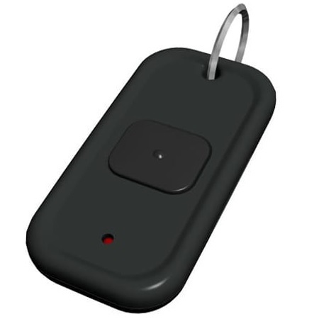 9RCT4331 Dormakaba Rutherford Controls 433 MHz One-Button Handheld, 3" x 2" x 1"