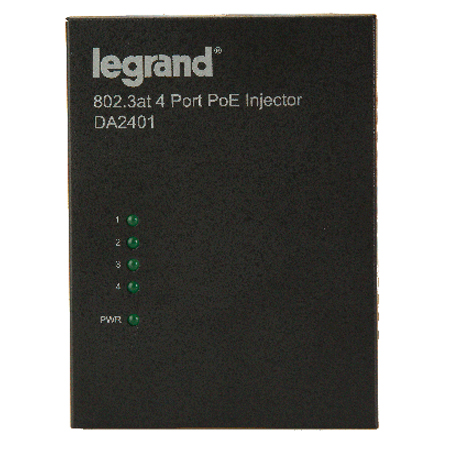 DA2401 Legrand On-Q 4 Port High Performance Power Over Ethernet Injector