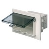 Show product details for DBHB1W Arlington Industries 1-Gang White Horizontal In Box Brick
