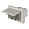Show product details for DBHR141W Arlington Industries 1-Gang White Horizontal for 1/2" Lap