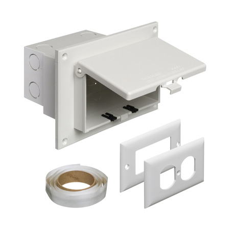 DBHR1W Arlington Industries 1-Gang Horizonta In Box White