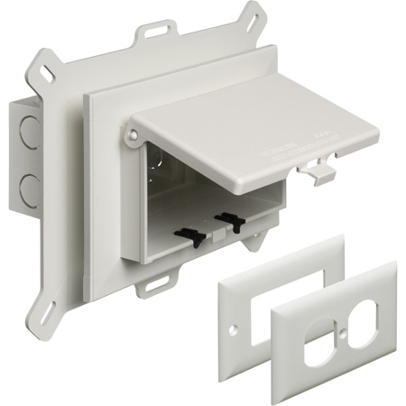 DBHS1W Arlington Industries 1-Gang Horizonta In Box White