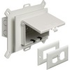 Show product details for DBHS1W Arlington Industries 1-Gang Horizonta In Box White