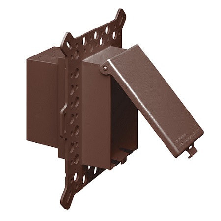 DBVM1BR Arlington Industries Bronze O/D Recessed Electrical Box