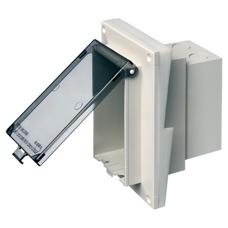 DBVR131W Arlington Industries 1-Gang White In-Box for 1/4"