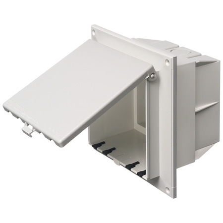 DBVR2W Arlington Industries 2 Gang White Retrofit