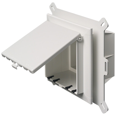 DBVS2W Arlington Industries 2-Gang InBox/TM for Siding White