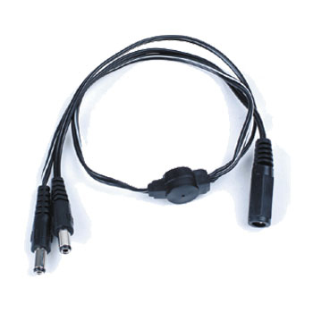 DCJ-PP DC Splitter 1 Female (Jack) to 2 Male (Plugs)