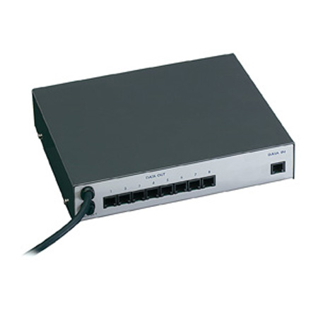 DCRE485 Videotec RS485 data multiplexer 1 input / 8 outputs
