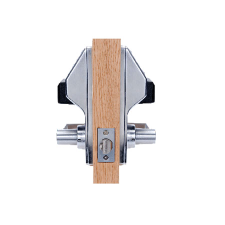 DL5275-26D Alarm Lock Electronic Double Sided Digital Lock- Standard key override Regal - Satin Chrome Finish