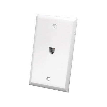 DSLWPW Vanco Wall Plate DSL Filter White