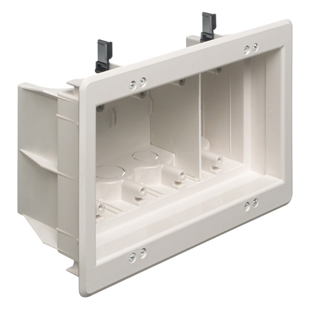 DVFR4W Arlington Industries 4-Gang Recessed Indoor InBox for New & Retrofit Construction