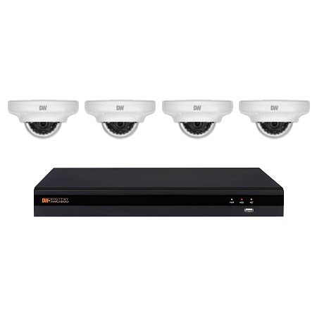 DW-VP9V7BUN24 Digital Watchdog 9 Channel NVR - 2TB w/ 4 x 2MP Outdoor Dome IP Security Cameras