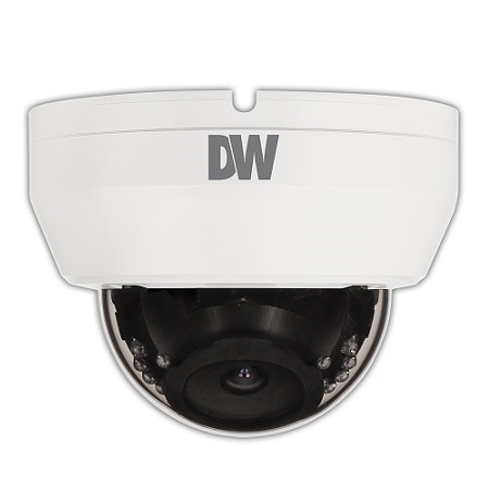 DWC-D3853WTIRW Digital Watchdog 2.8mm 15FPS @ 8MP Indoor IR Day/Night WDR Dome HD-TVI/HD-CVI/AHD Security Camera 12VDC