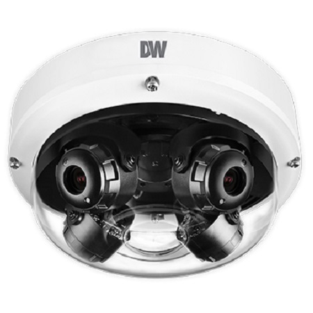 DWC-PVX20WATX Digital Watchdog 4 x 2.8-8mm Motorized 30FPS @ 20MP Outdoor IR Day/Night WDR Panoramic Vandal Dome IP Security Camera 12VDC/POE