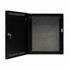Show product details for E1V LifeSafety Power 12" W x 14" H x 4.5" D Steel Electrical Enclosure - Black with Vertx Back Plate