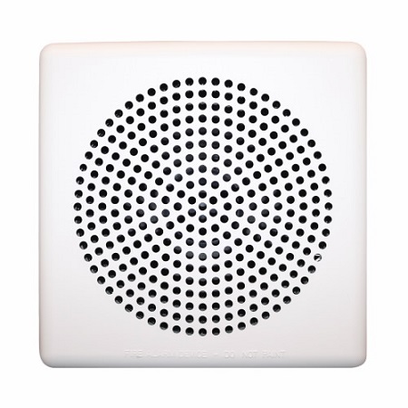 E50-W-ULC Cooper Wheelock 2W SPKR,SQ,SEMI-FLUSH, WALL,24VDC,WHT,25/70V