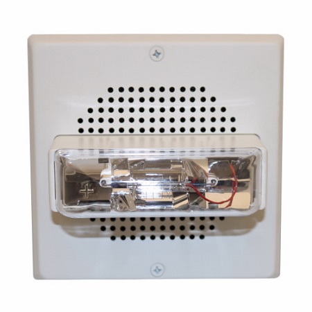 E70-24MCW-NW Cooper Wheelock 2W SPKR STRB,SQ,WALL, 24VDC,15/30/75/110CD,NO LTR, WHITE