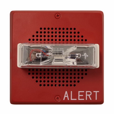 E70H-24MCW-ALR Cooper Wheelock 2W HF SPKR STR,SQ,WALL,24VDC, 15/30/75/110CD,ALERT,RD