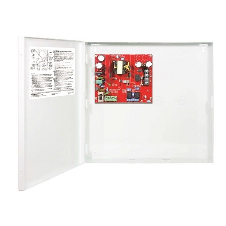 EAP-3D1Q Seco-Larm 1 Output 3 Amp 12VDC or 1.5 Amp 24VDC Access Control Power Supply in 12 1/8" x 12 1/4" x 3 9/16" Enclosure