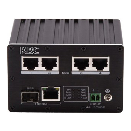 EERF4-DN1-R-WN-B KBC Network Ethernet and Power over UTP Switch 4 UTP RJ45 Ports
