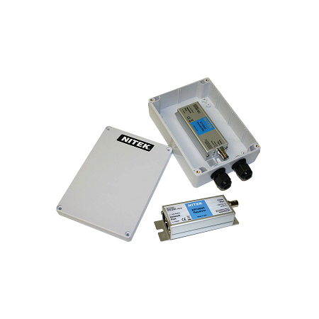 EL1500CW Nitek Outdoor IP Cameras over Coax - Extender w/ POE Injector - Up to 1,640 Feet Transmitter & Receiver