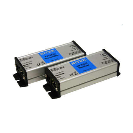 EL1551U Nitek Transmitter and Receiver for IP Cameras Over 2 Conductor UTP System - Up to 1,000 Feet