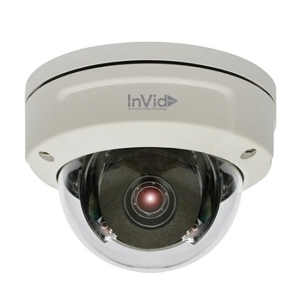 ELEV-P5DRIR28LC InVid Tech 2.8mm 20FPS @ 5MP Outdoor IR Day/Night WDR Dome IP Security Camera 12VDC/PoE