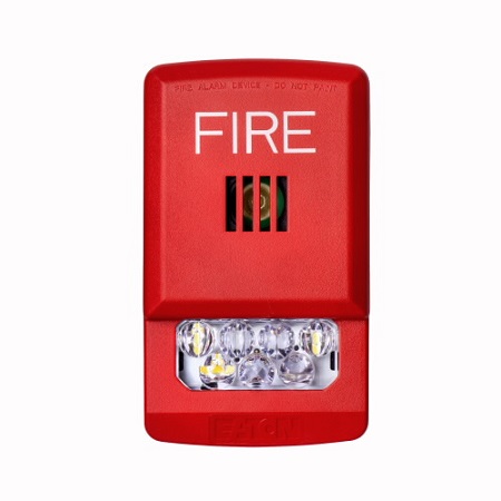 ELHSR-NA Cooper Wheelock Eluxa Horn-strobe (Led), Red, Wall, No Lettering, Amber Lens 24v, Indoor