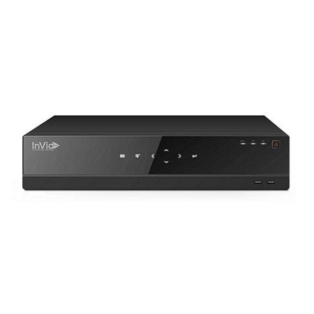 EN1AI-32X16 InVid Tech 32 Channel NVR 256Mbps Max Throughput - No HDD with 16 Plug & Play Ports