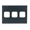 Show product details for ERK-4FT Middle Atlantic 4 1/2 Inch Fan Top (Excluding Fans) Black Finish