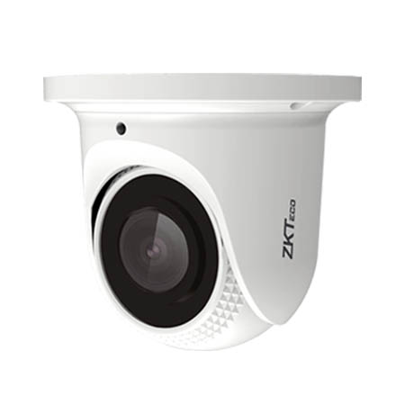 ES-854N21C-E3 ZKTeco USA 2.8mm 25FPS @ 4MP Outdoor IR Day/Night WDR Eyeball IP Security Camera 12VDC/PoE