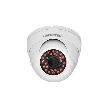 [DISCONTINUED] EV-2706-N3WQ Seco-Larm 3.6mm 700TVL Outdoor IR Day/Night Vandal Eyeball Analog Security Camera 12VDC - White